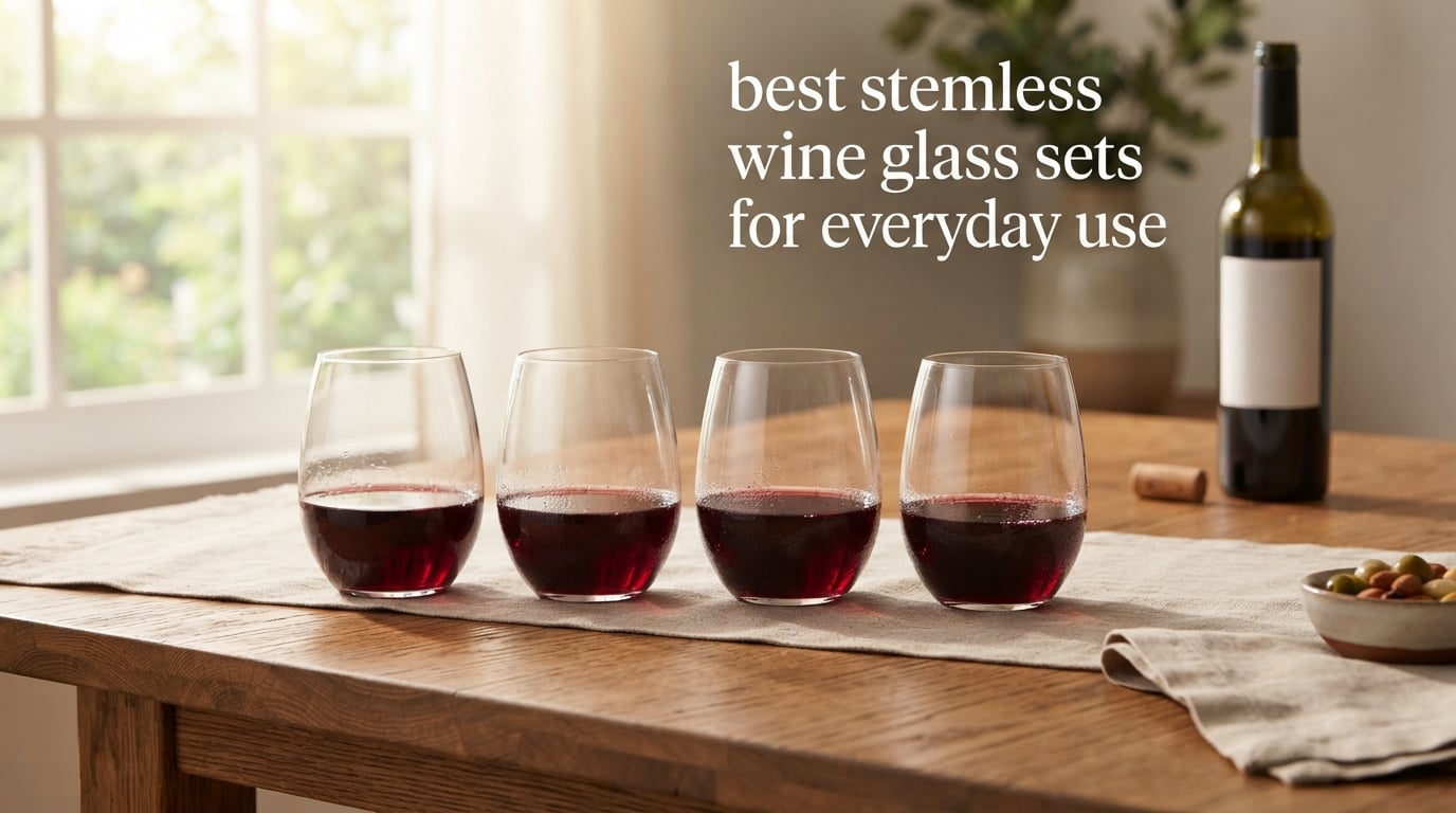 best stemless wine glass sets for everyday use