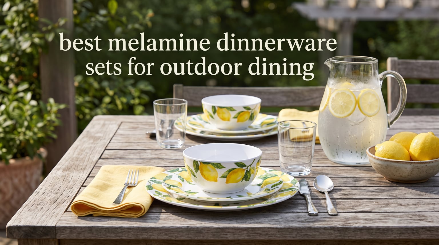 best melamine dinnerware sets for outdoor dining