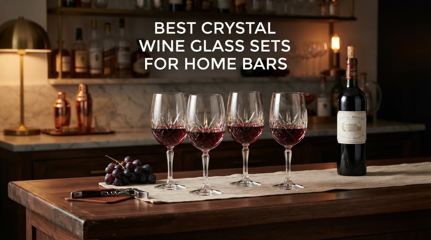 best crystal wine glass sets for home bars