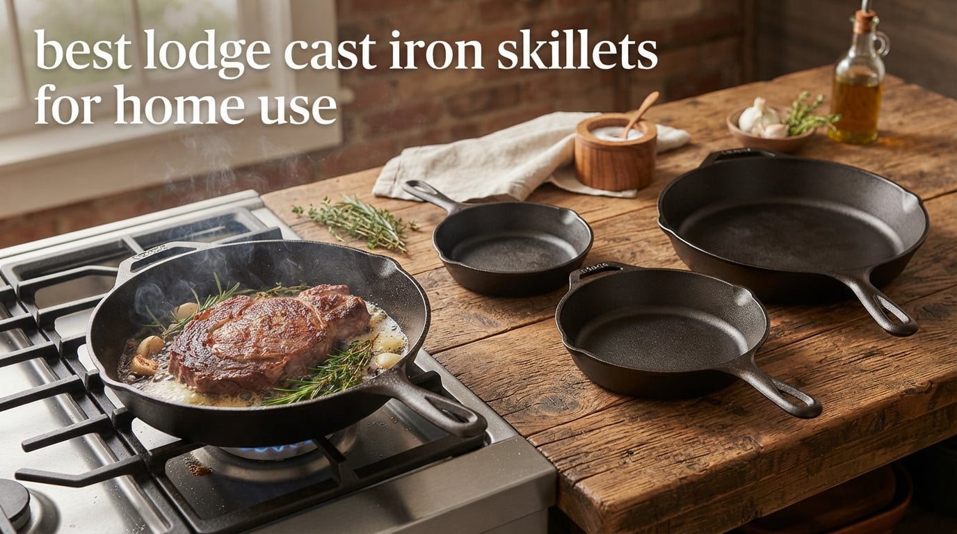 best lodge cast iron skillets for home use