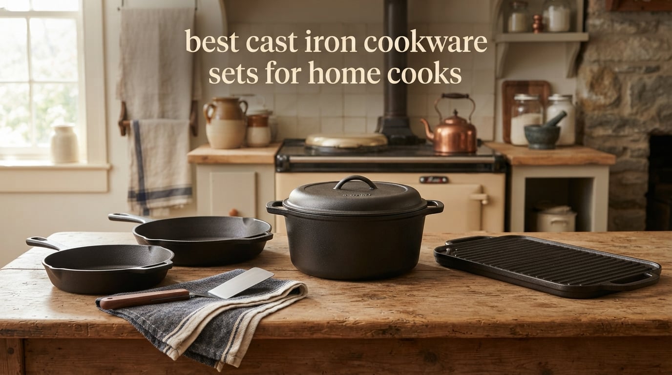 best cast iron cookware sets for home cooks