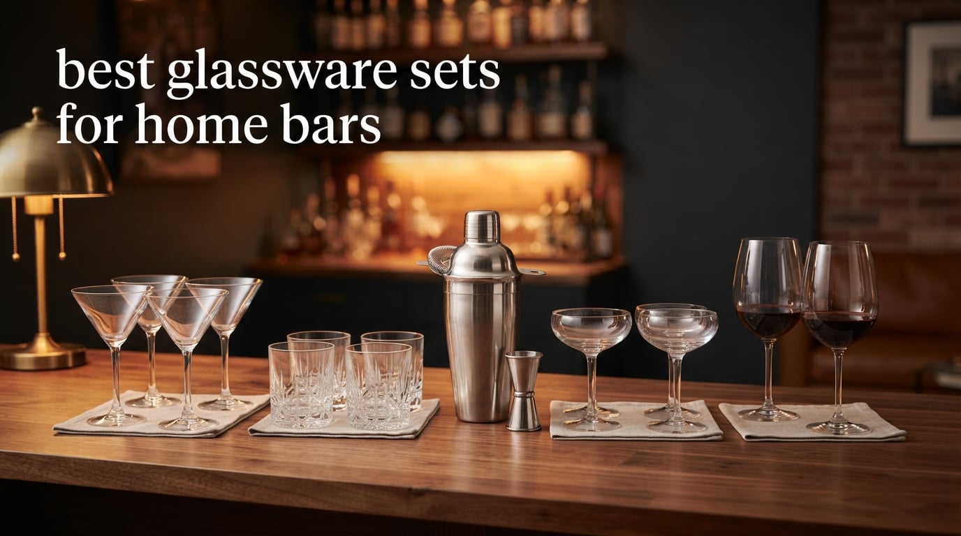 best glassware sets for home bars
