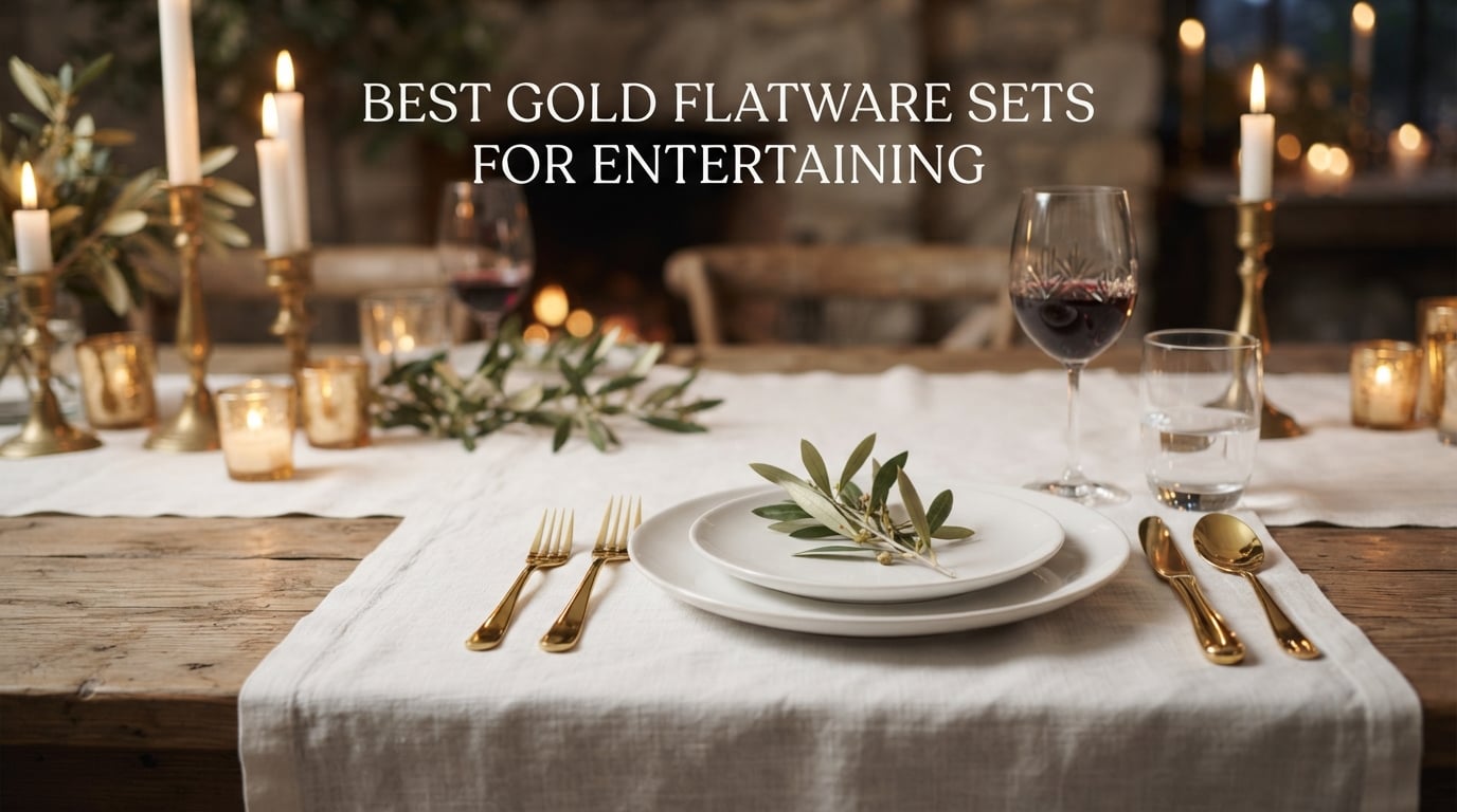 best gold flatware sets for entertaining