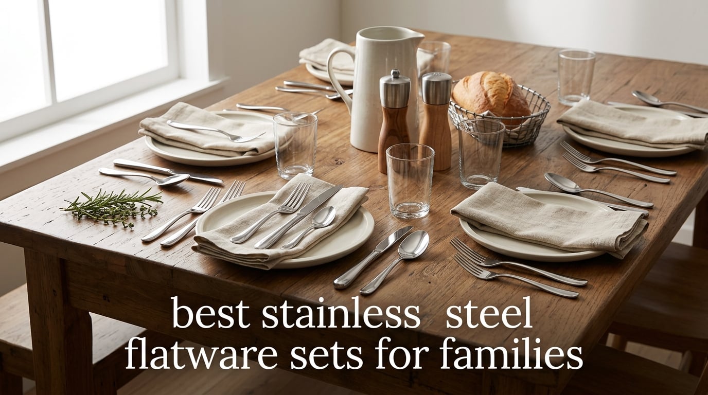 best stainless steel flatware sets for families