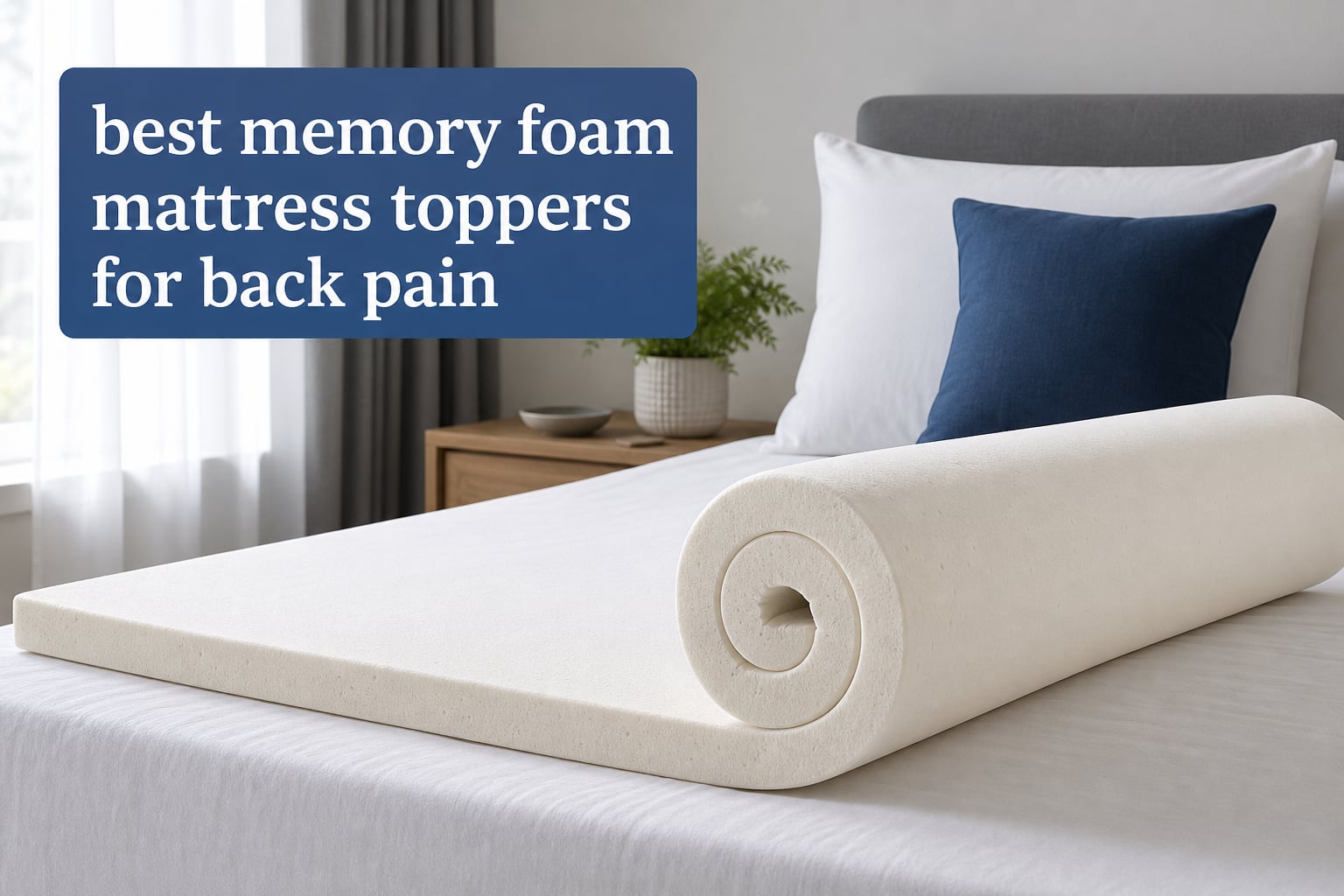 best memory foam mattress toppers for back pain