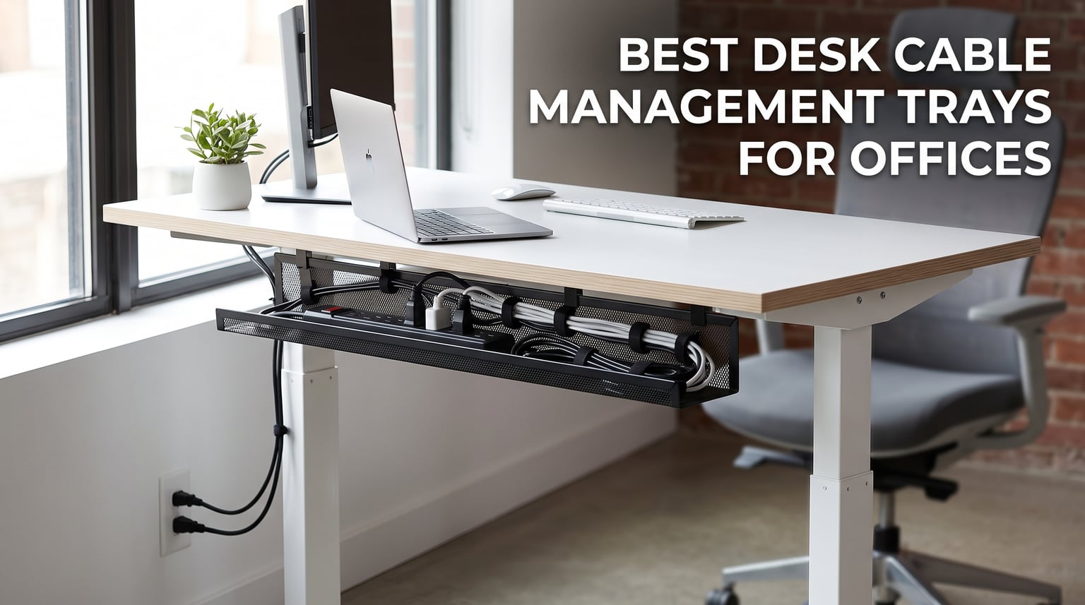 best desk cable management trays for offices