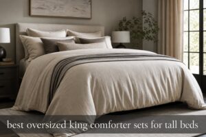best oversized king comforter sets for tall beds