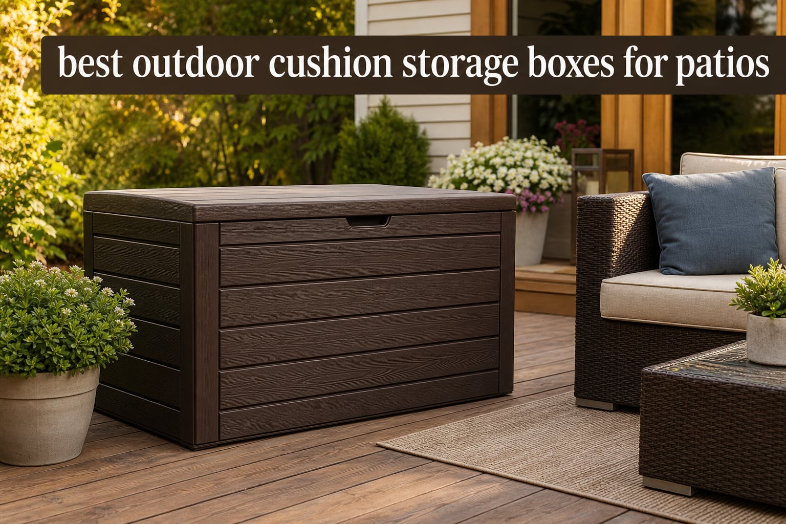 best outdoor cushion storage boxes for patios