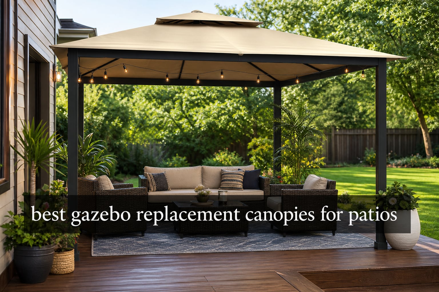 best gazebo replacement canopies for patios