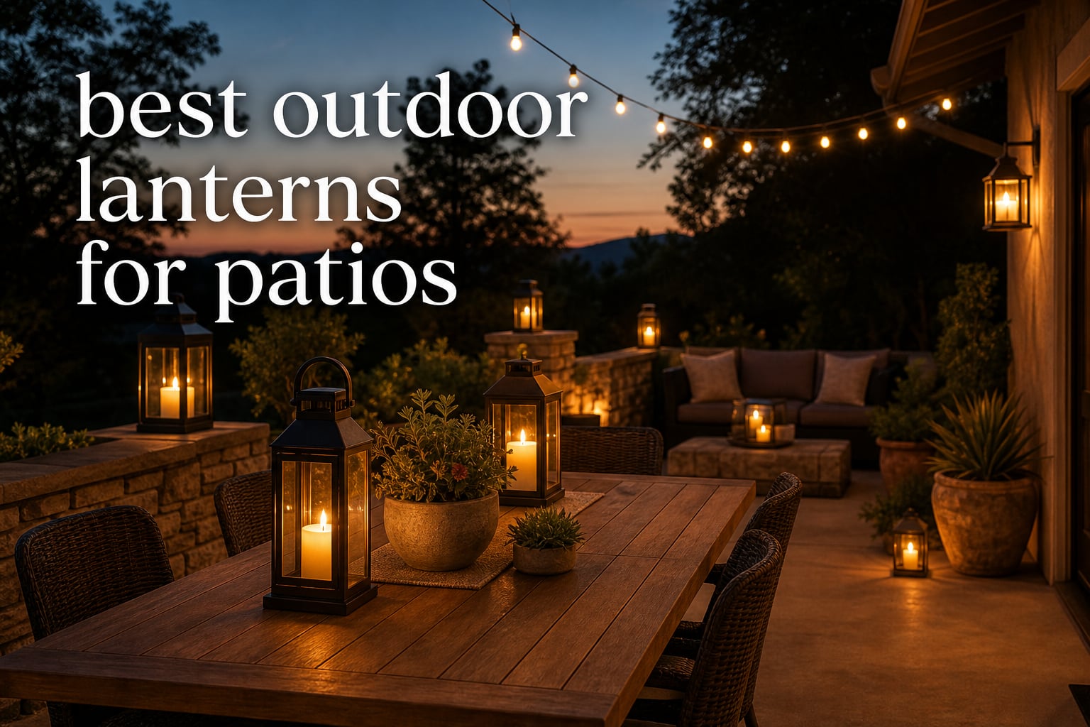best outdoor lanterns for patios