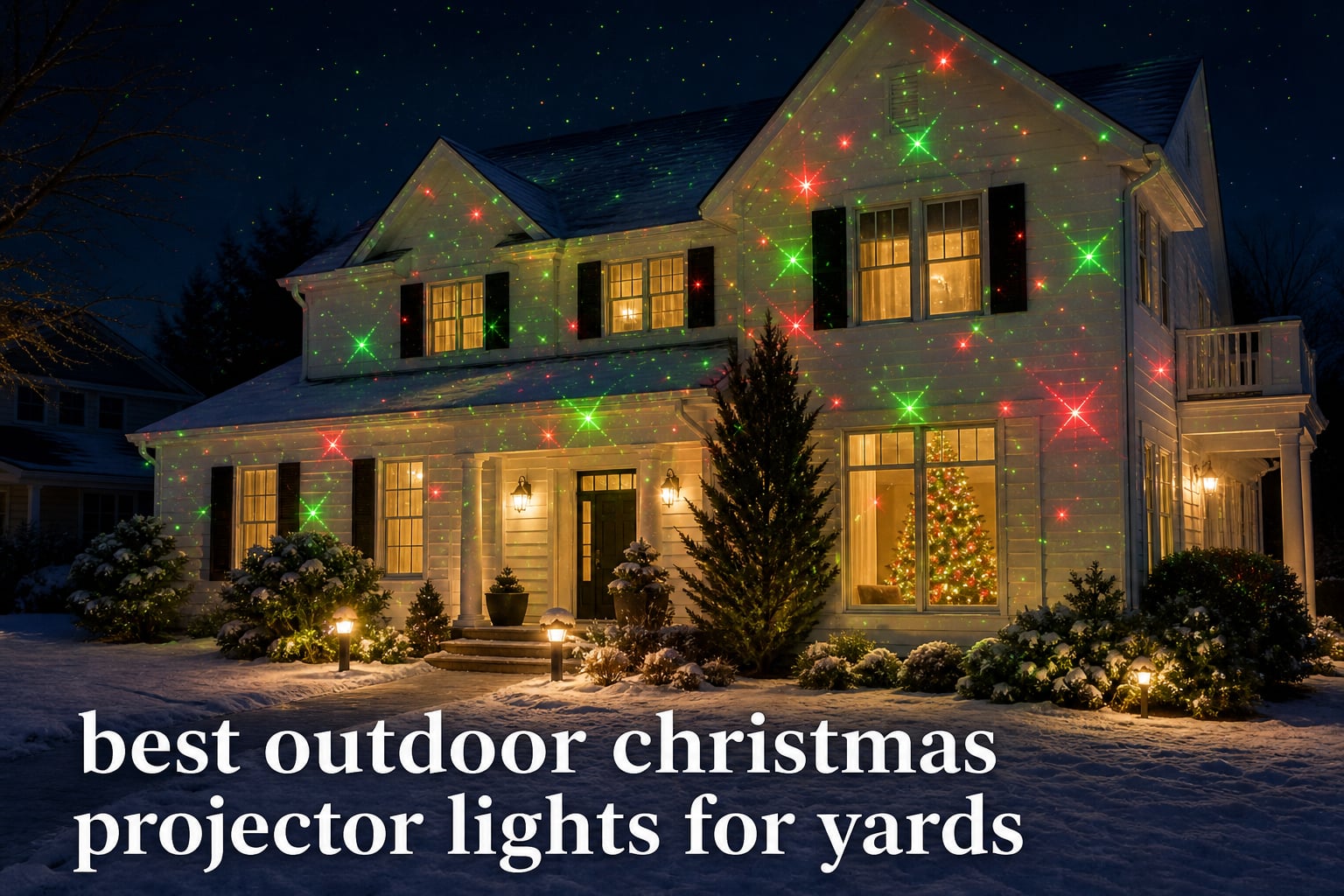 best outdoor christmas projector lights for yards