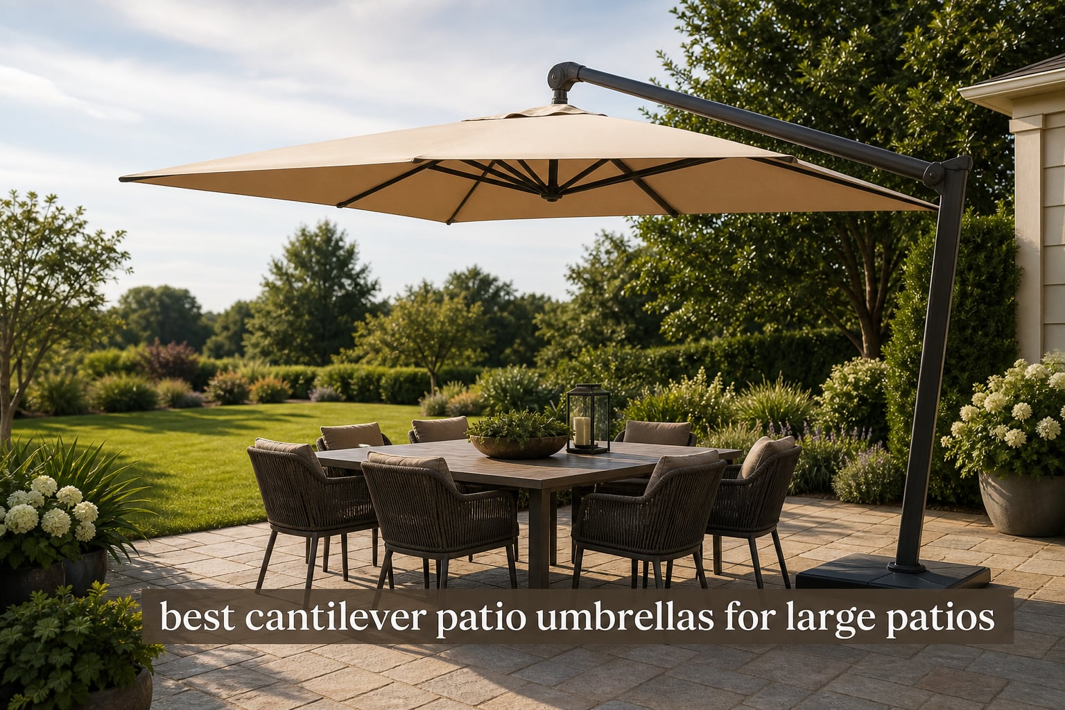 best cantilever patio umbrellas for large patios