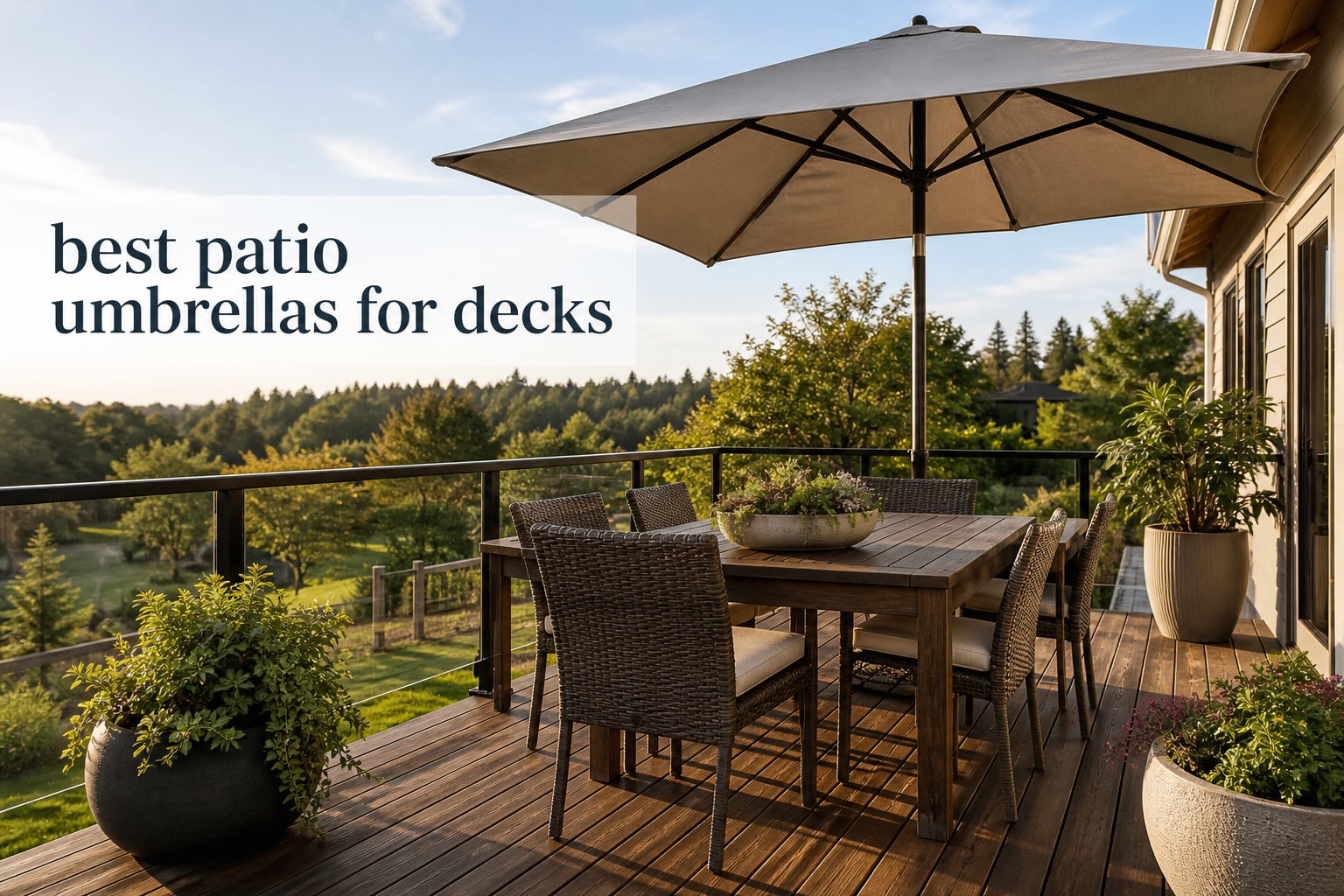 best patio umbrellas for decks