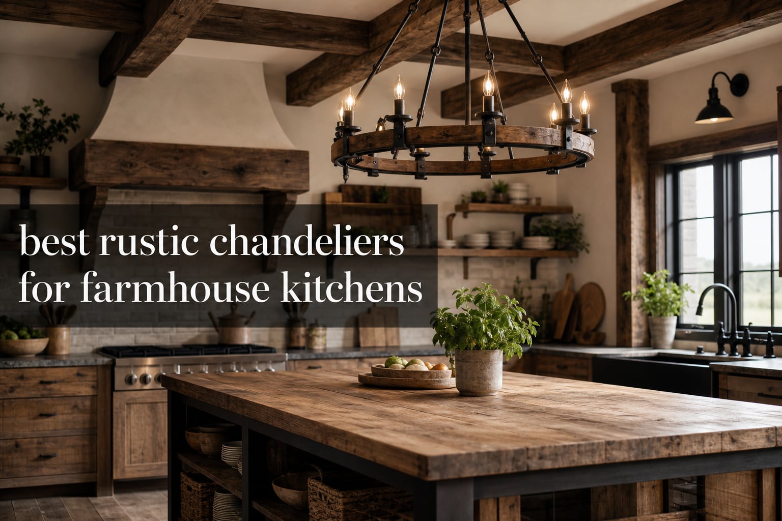 best rustic chandeliers for farmhouse kitchens