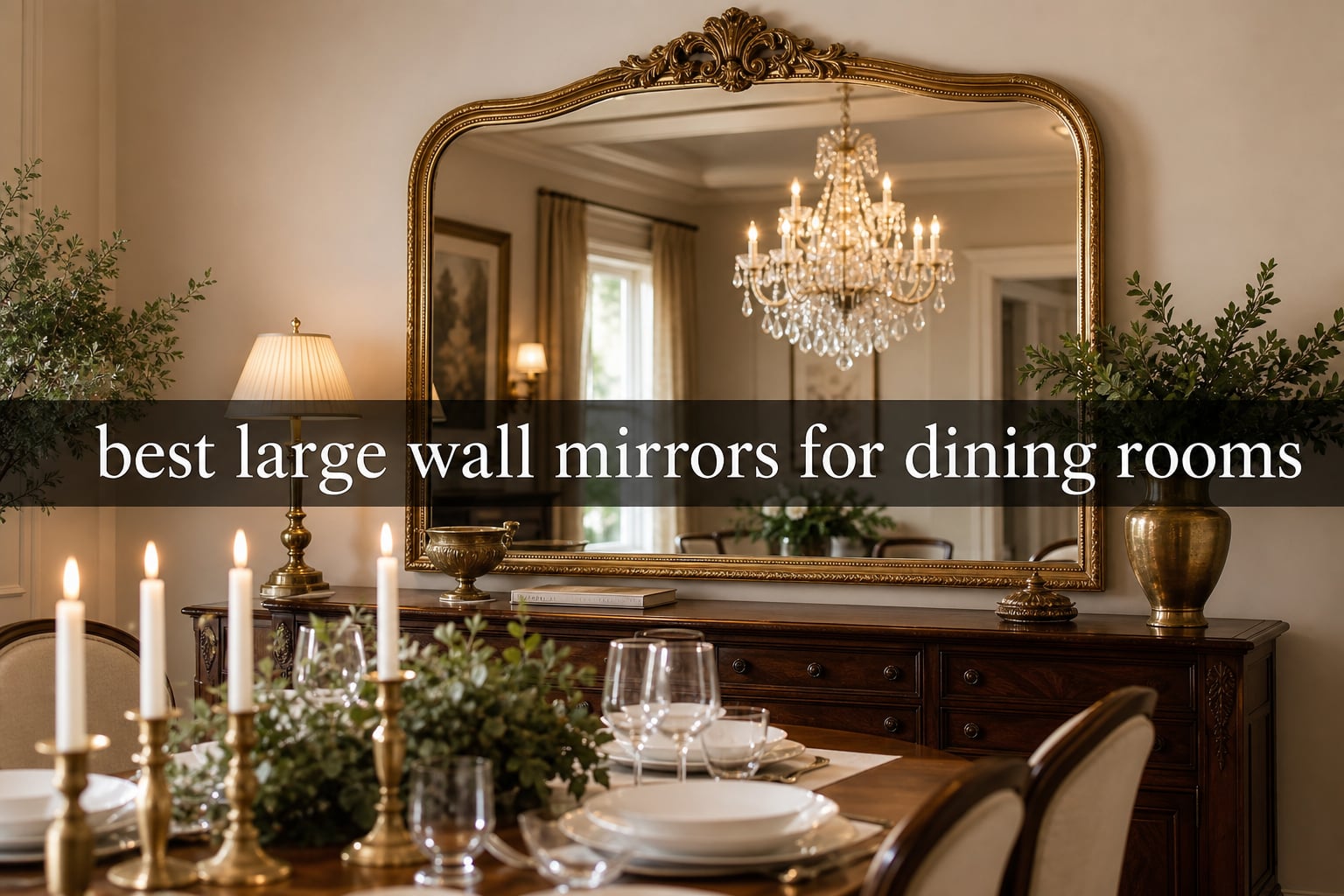 best large wall mirrors for dining rooms