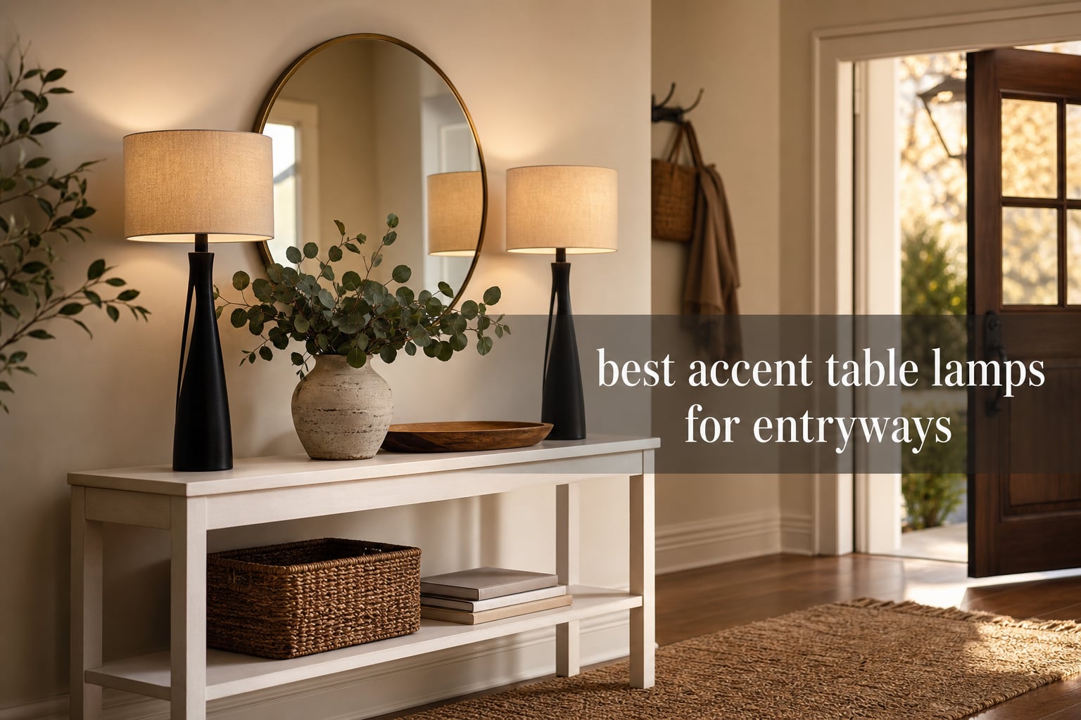 best accent table lamps for entryways