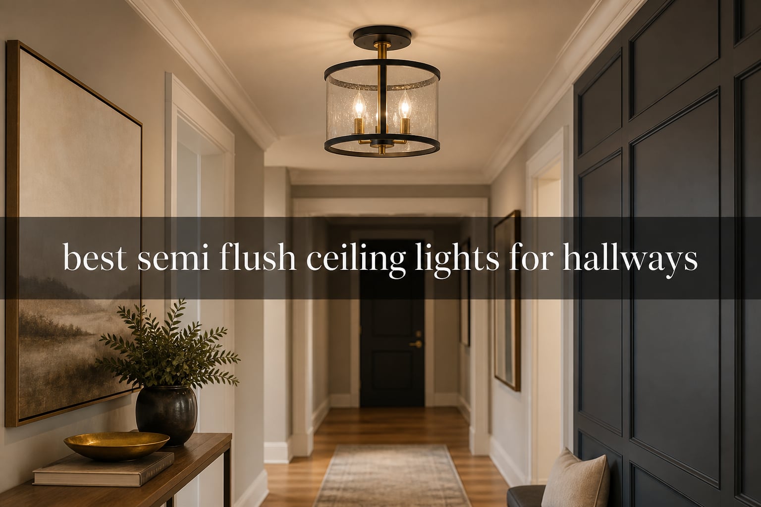 best semi flush ceiling lights for hallways