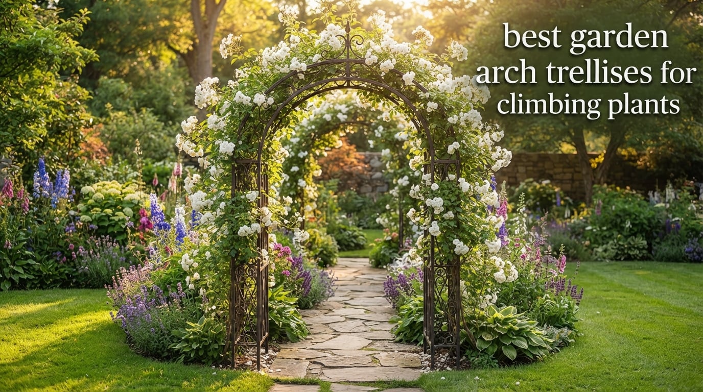 best garden arch trellises for climbing plants