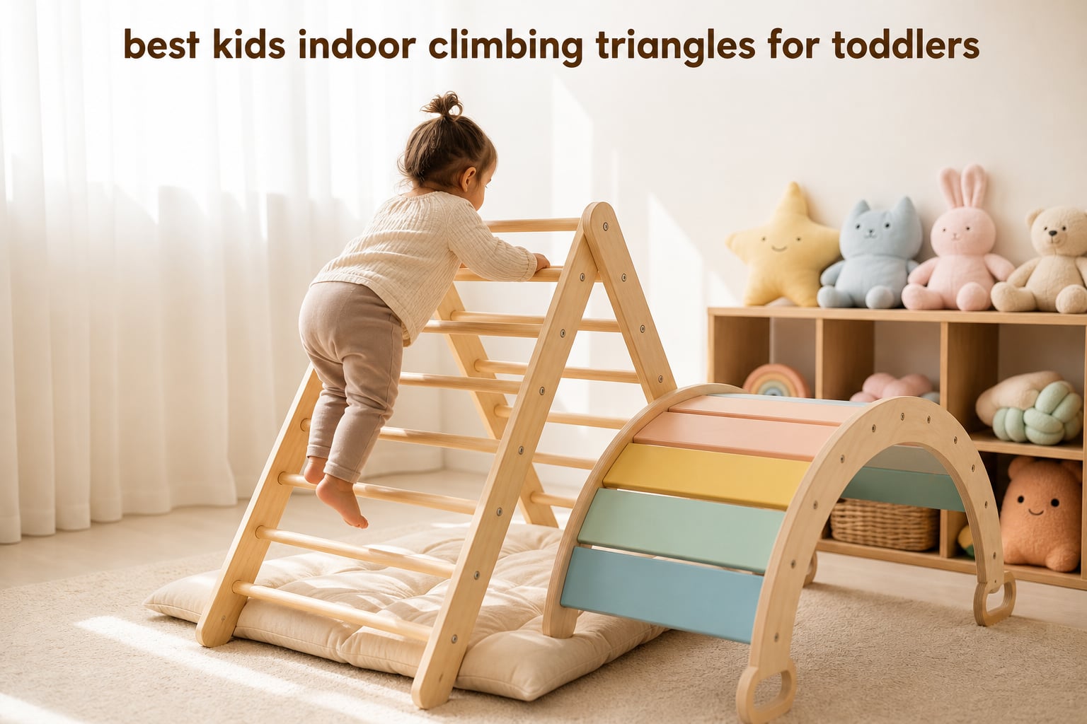 best kids indoor climbing triangles for toddlers