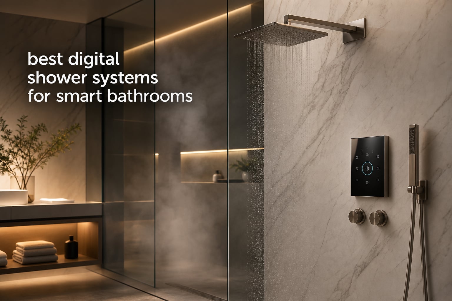 best digital shower systems for smart bathrooms