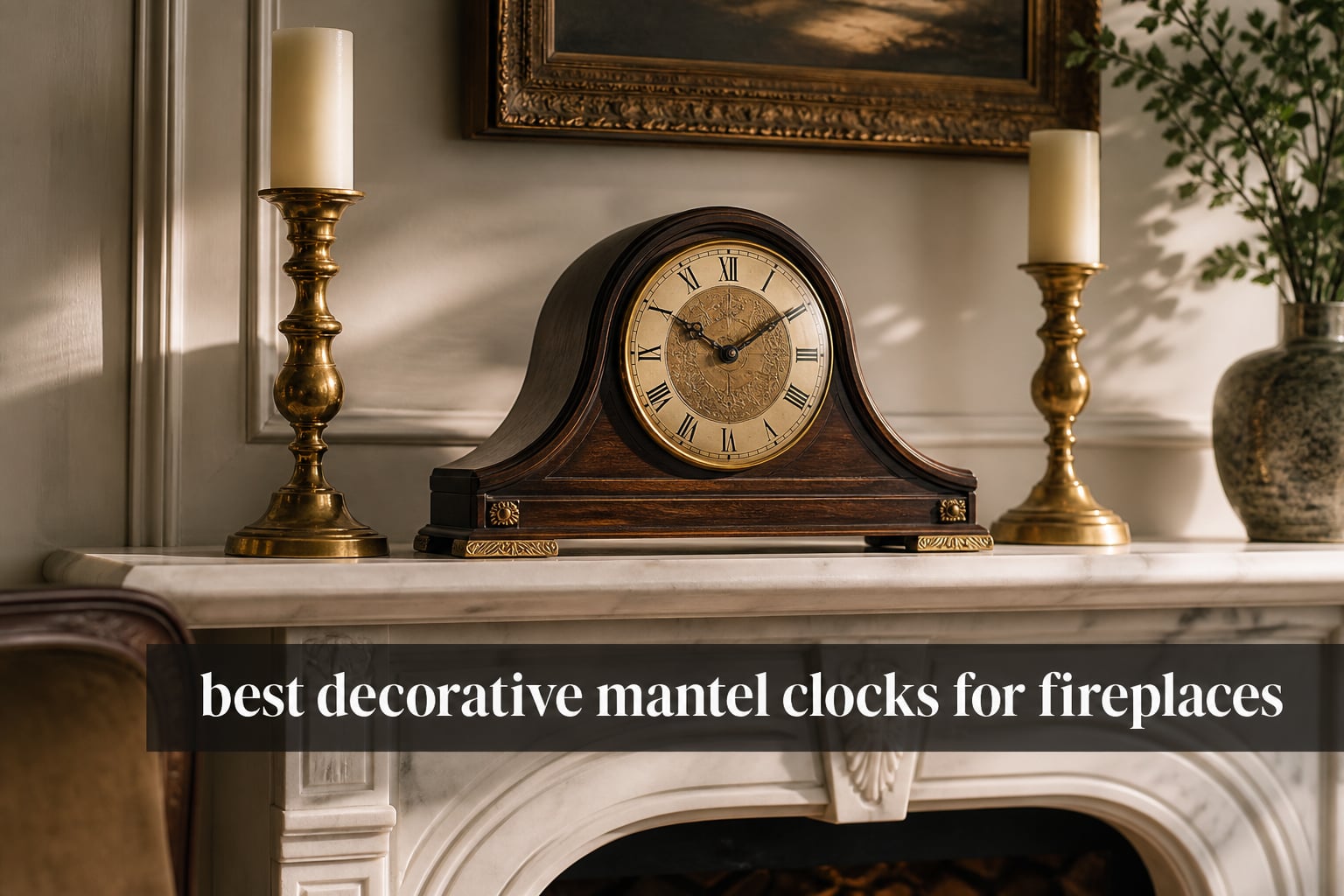 best decorative mantel clocks for fireplaces