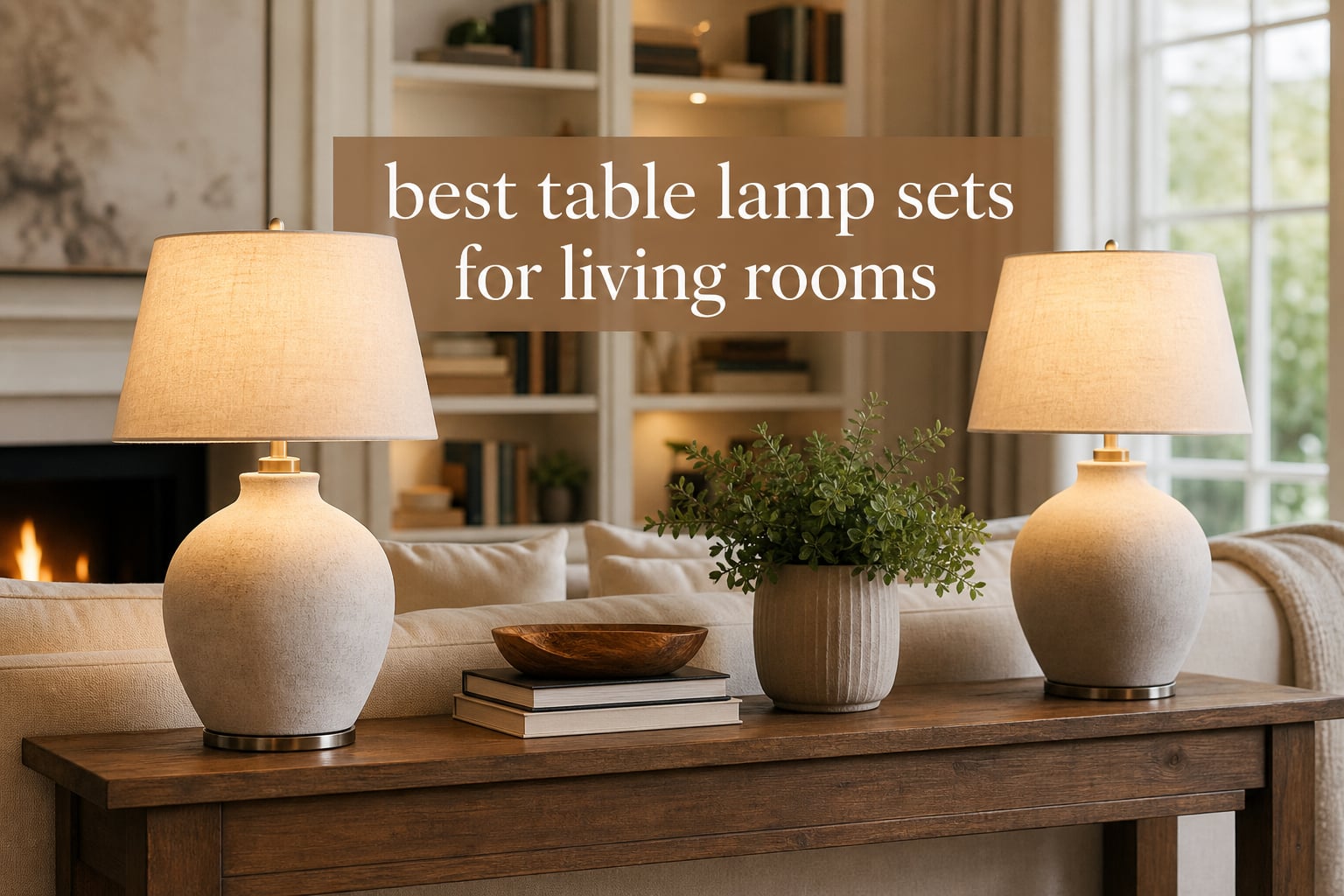 best table lamp sets for living rooms