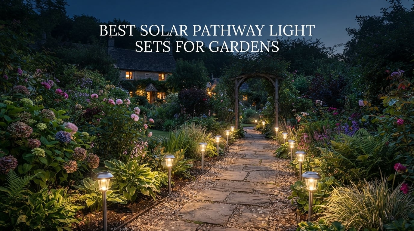 best solar pathway light sets for gardens