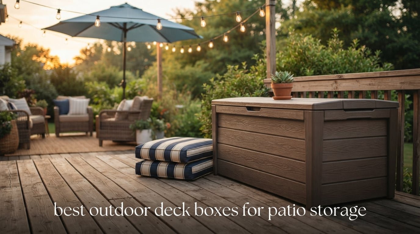 best outdoor deck boxes for patio storage
