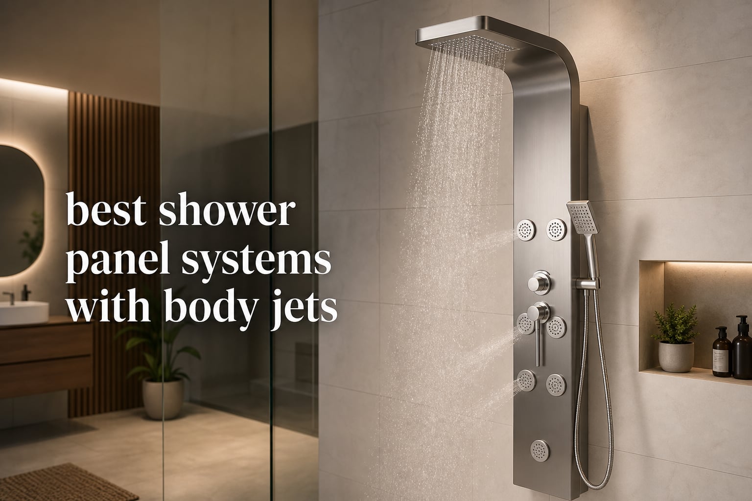 best shower panel systems with body jets
