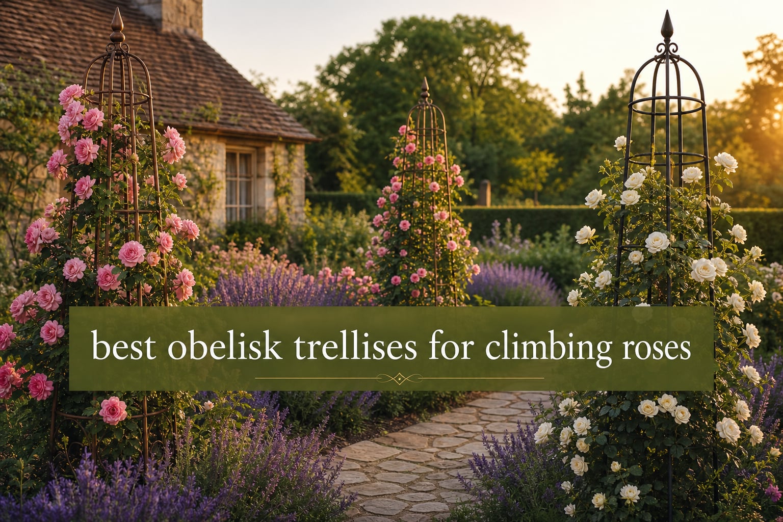 best obelisk trellises for climbing roses
