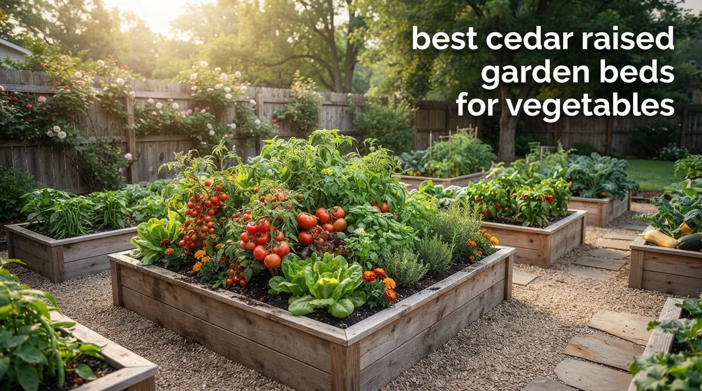 best cedar raised garden beds for vegetables