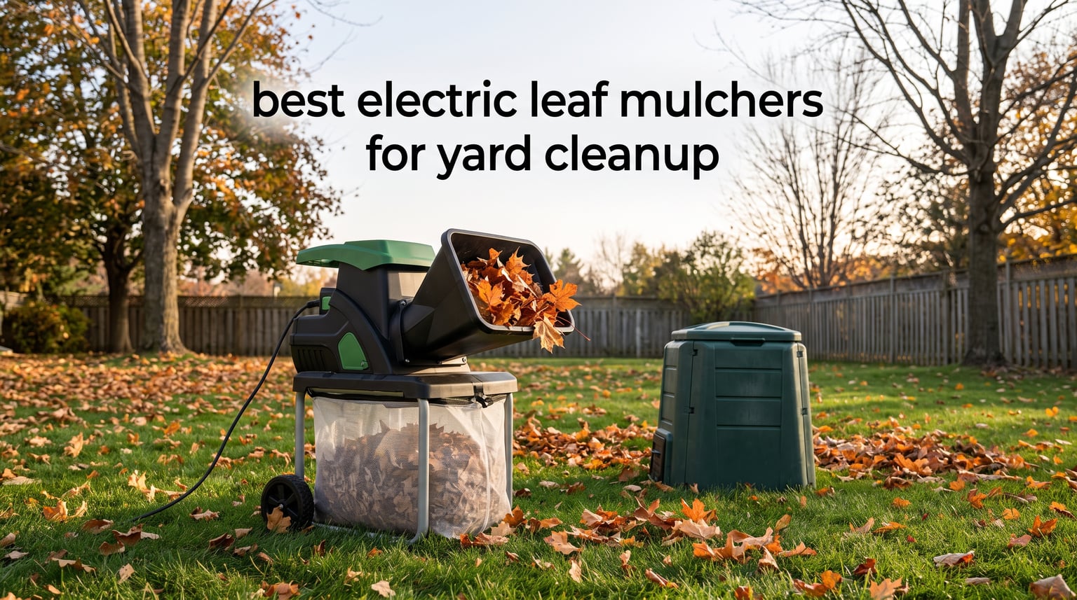 best electric leaf mulchers for yard cleanup