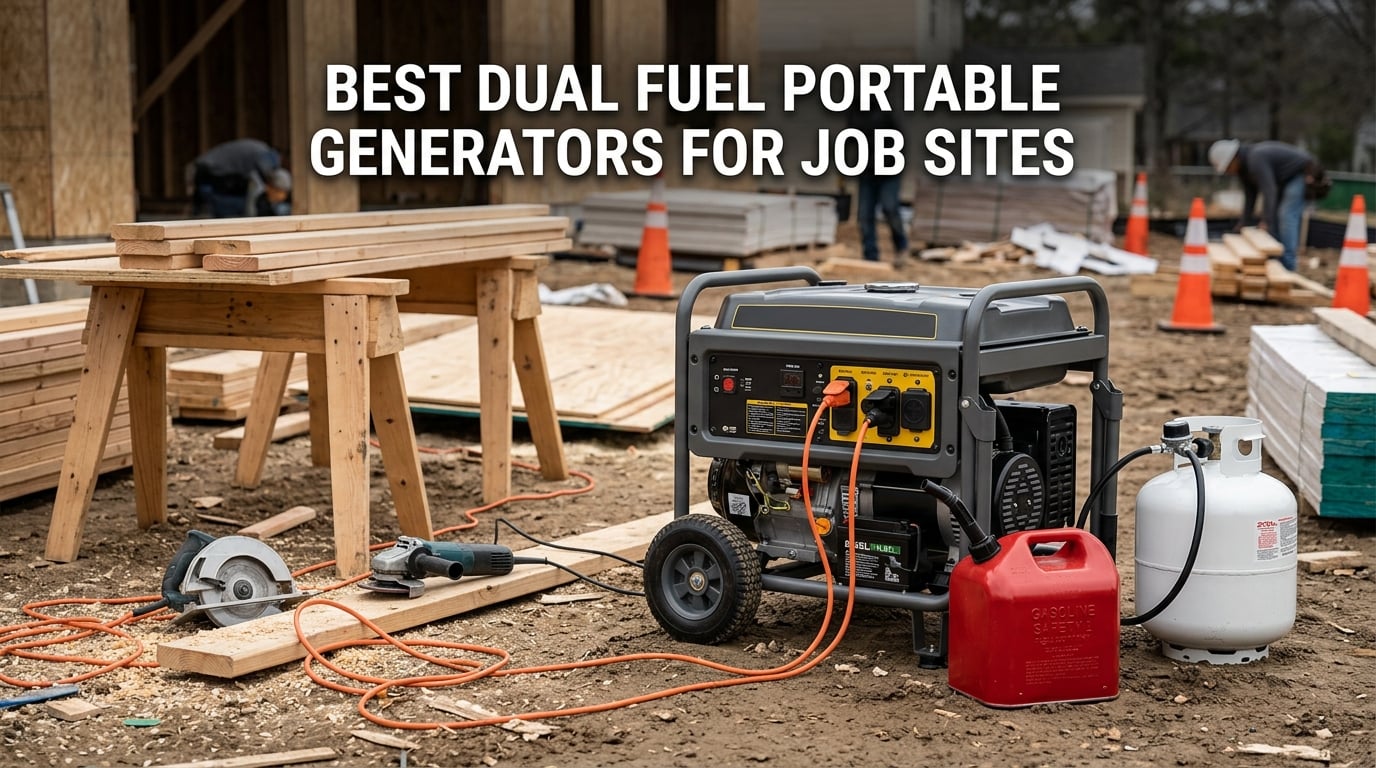 best dual fuel portable generators for job sites