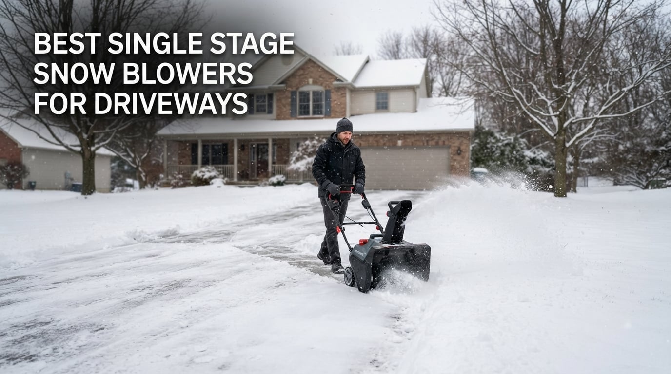 best single stage snow blowers for driveways
