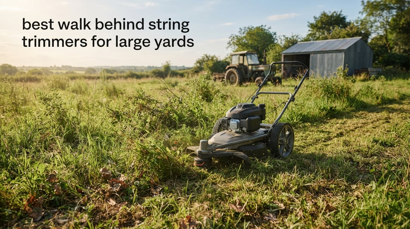 best walk behind string trimmers for large yards
