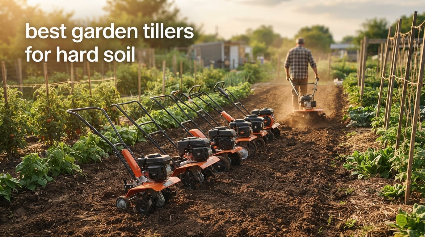 best garden tillers for hard soil