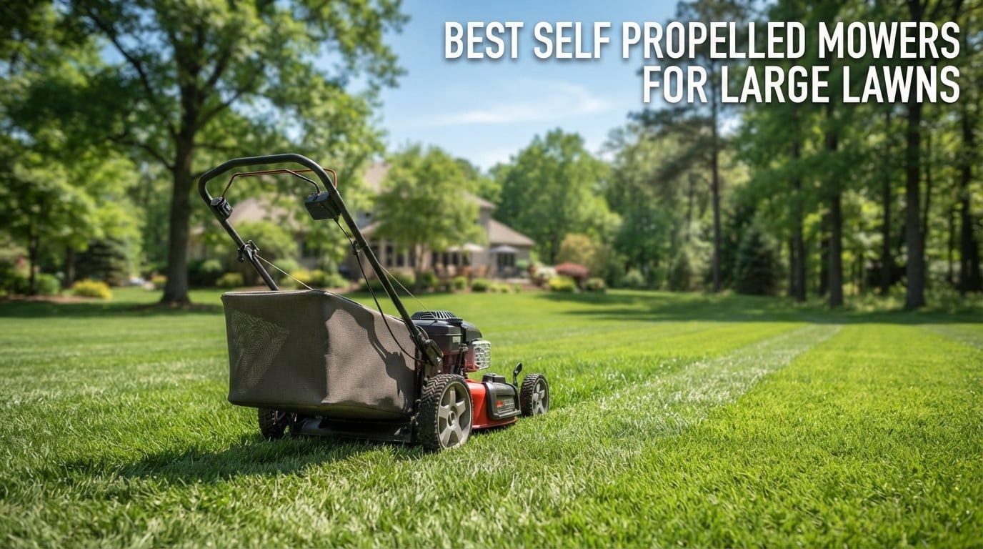 best self propelled mowers for large lawns