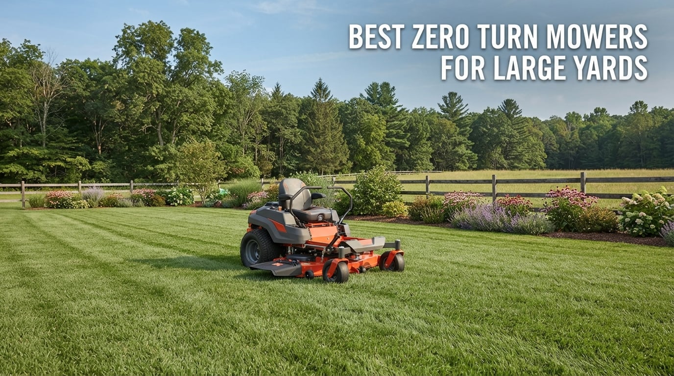 best zero turn mowers for large yards