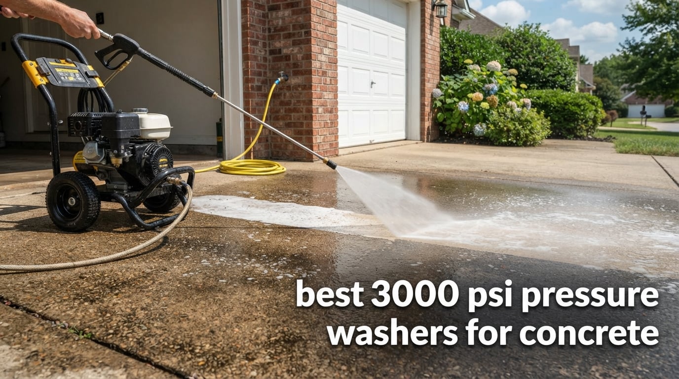 best 3000 psi pressure washers for concrete