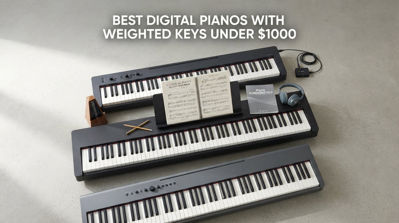 best digital pianos with weighted keys under $1000
