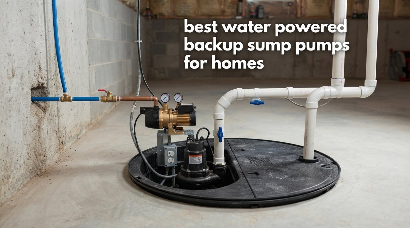 best water powered backup sump pumps for homes