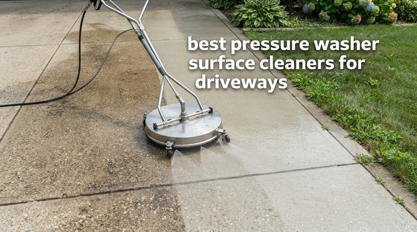 best pressure washer surface cleaners for driveways
