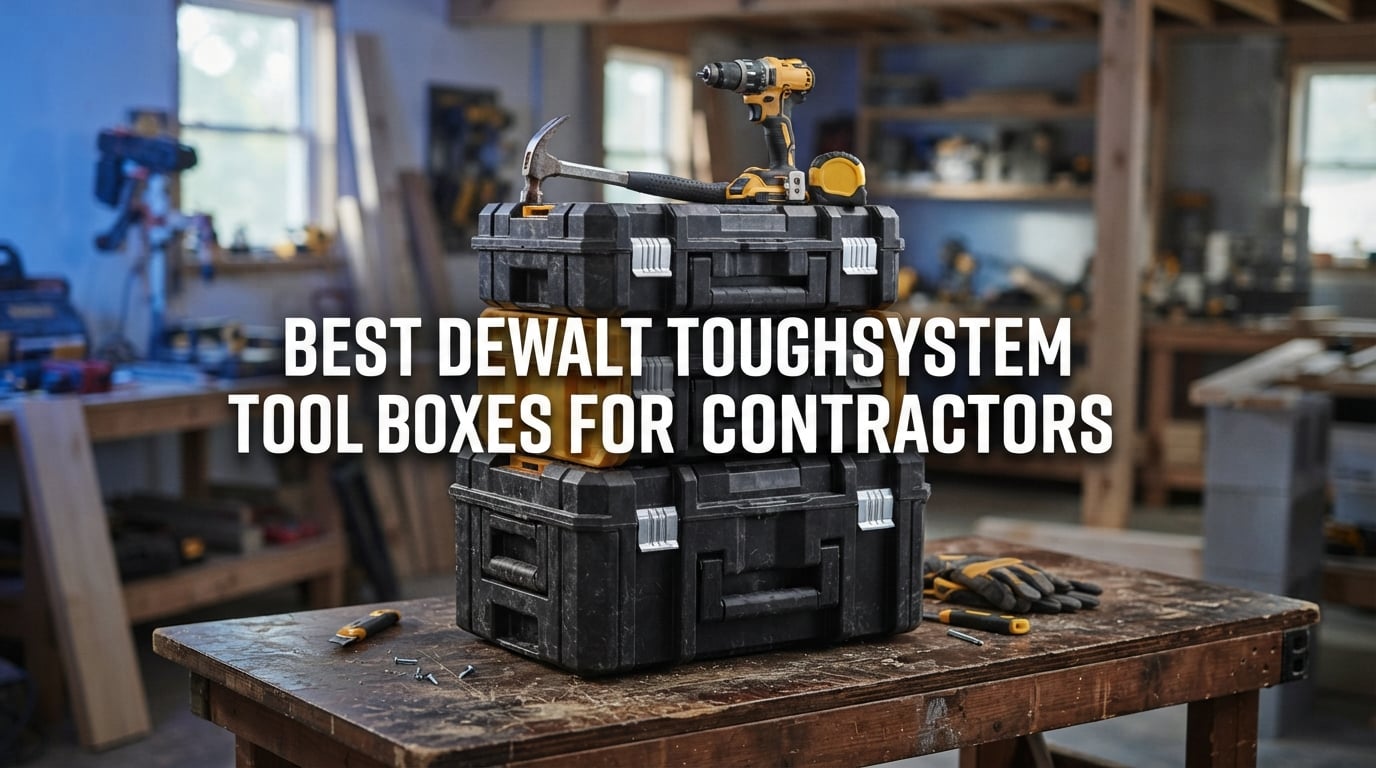 best dewalt toughsystem tool boxes for contractors