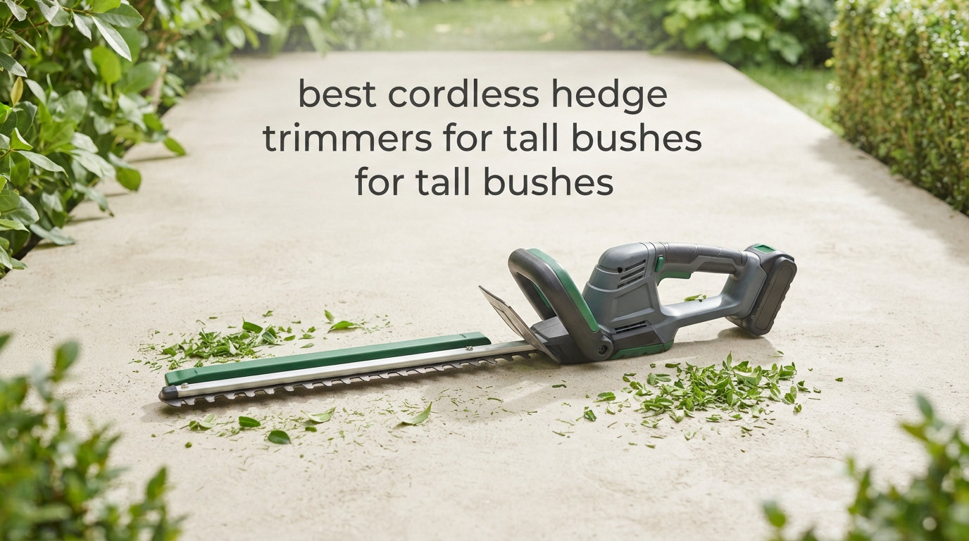 best cordless hedge trimmers for tall bushes