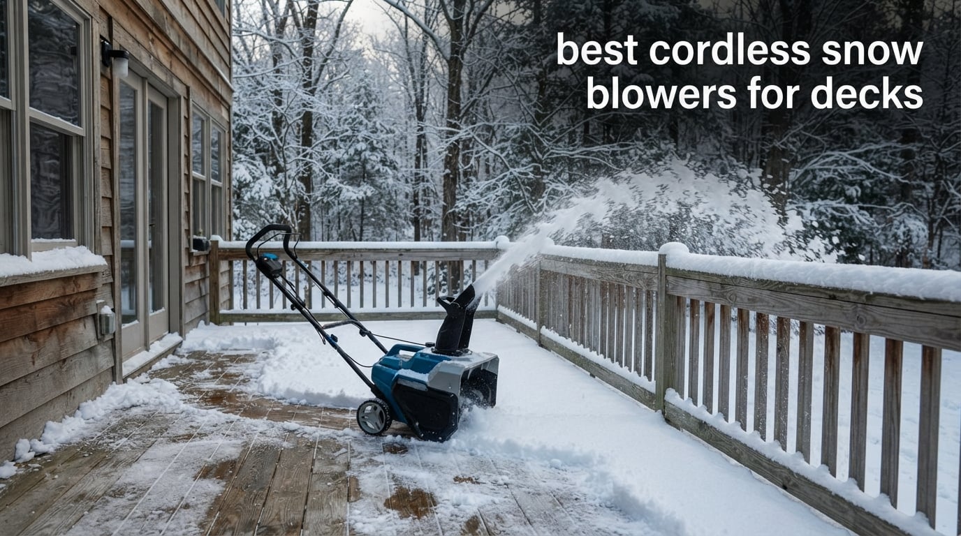 best cordless snow blowers for decks