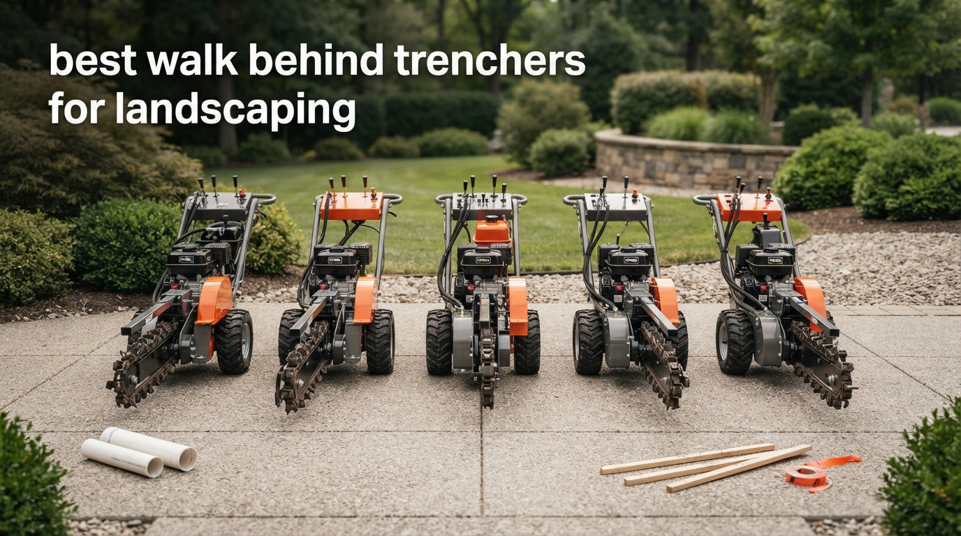 best walk behind trenchers for landscaping