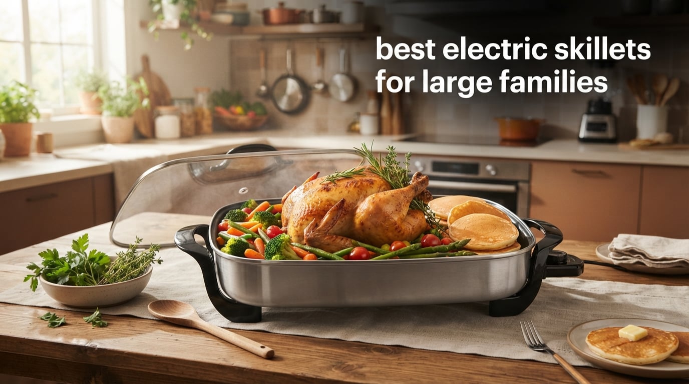 best electric skillets for large families