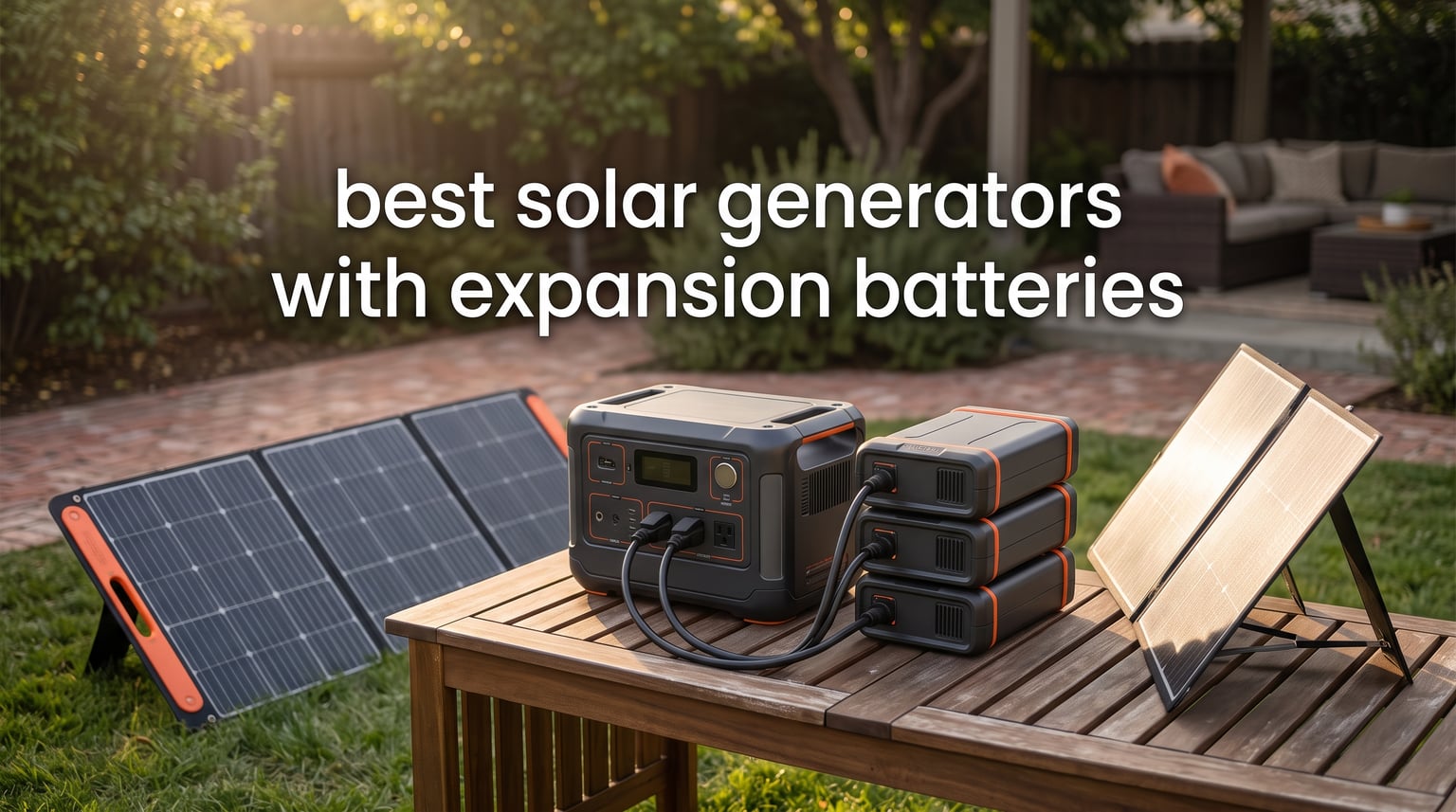 best solar generators with expansion batteries