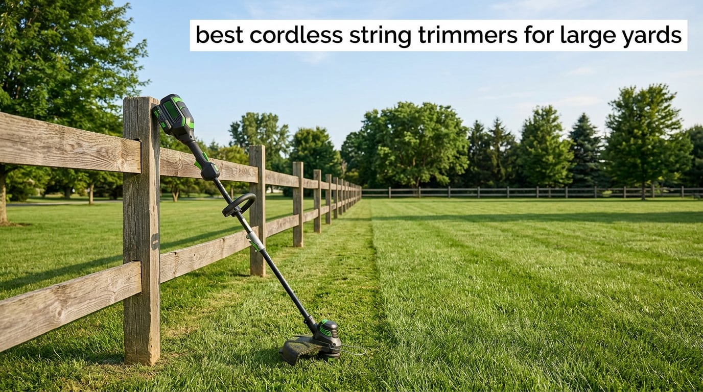 best cordless string trimmers for large yards