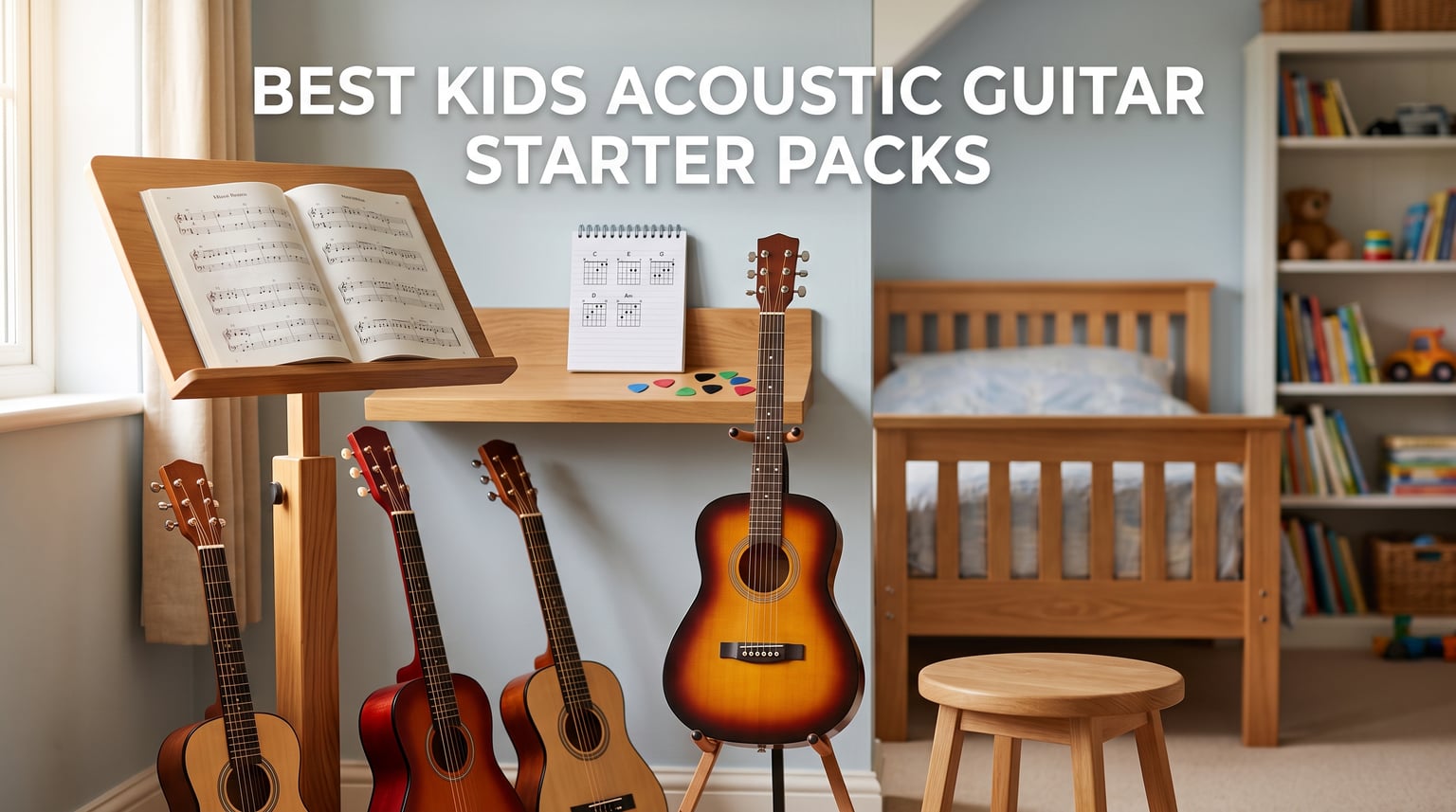 best kids acoustic guitar starter packs